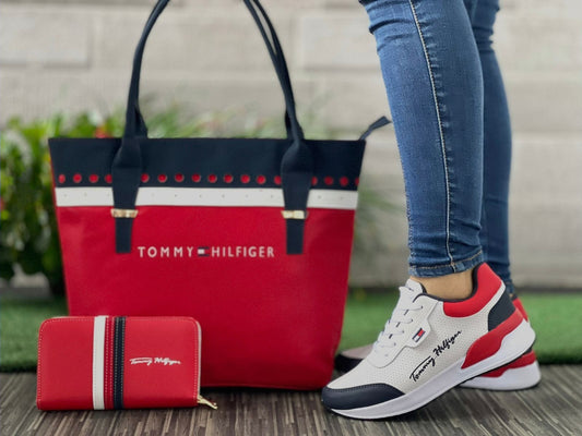 Combo bolso billetera y tenis